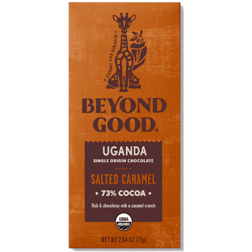 Beyond Good UGANDA Salted Caramel 73% Cocoa Chocolate Bar - ChocolateHunt