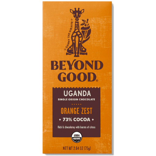 Beyond Good UGANDA Orange Zest 73% Cocoa Chocolate Bar - ChocolateHunt