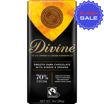 Divine Smooth Dark Chocolate with Ginger and Orange - ChocolateHunt
