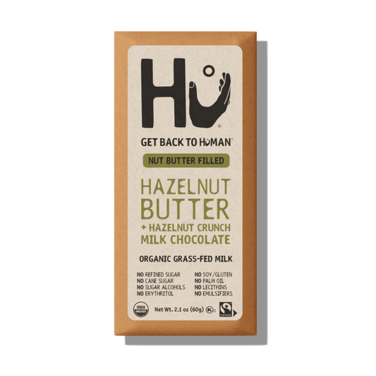 Hu Hazelnut Butter + Hazelnut Crunch Milk Chocolate Bar - ChocolateHunt
