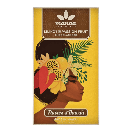 Mānoa Chocolate Liliko'i X Passion Fruit 50% Milk Chocolate Bar - ChocolateHunt