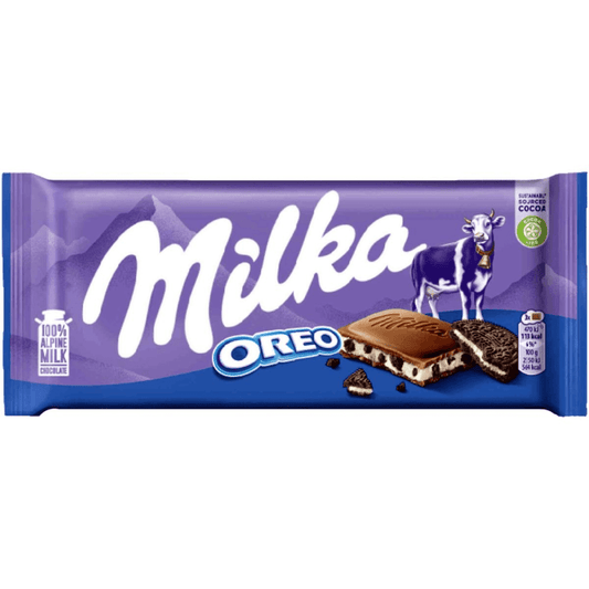 Milka Oreo Milk Chocolate Bar - ChocolateHunt