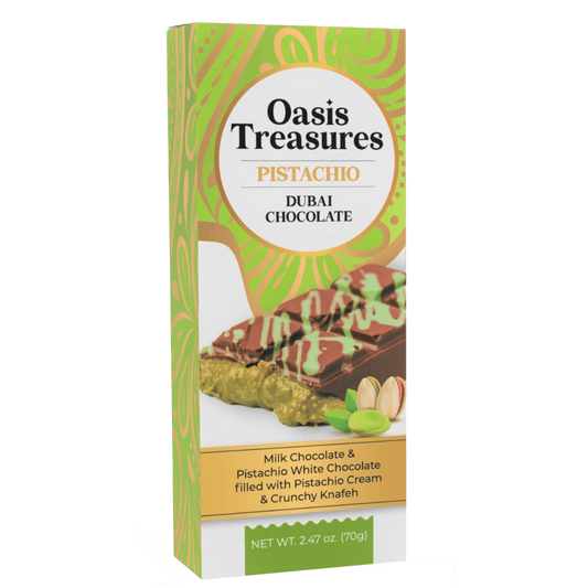 Oasis Treasures Pistachio Dubai Chocolate - ChocolateHunt