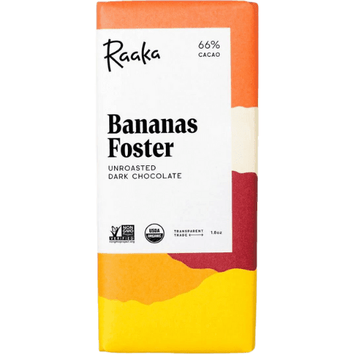 Raaka Bananas Foster Dark Chocolate Bar - ChocolateHunt