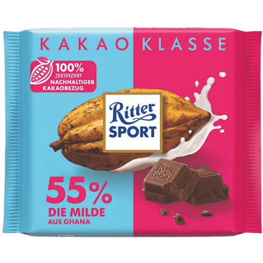 Ritter Sport Cacao Selection 55% Dark Chocolate - ChocolateHunt