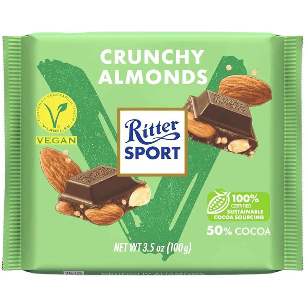 Ritter Sport VEGAN Crunchy Almonds - ChocolateHunt