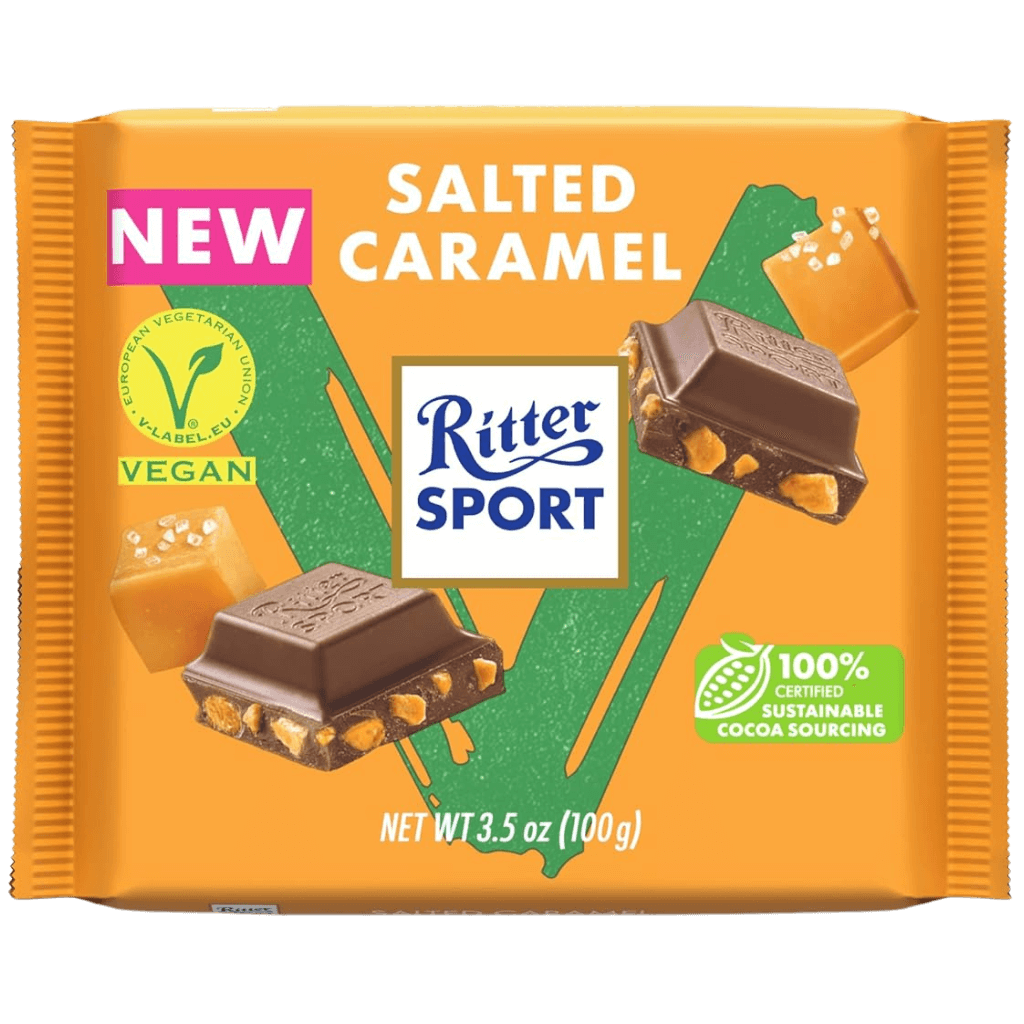 Ritter Sport VEGAN Salted Caramel - ChocolateHunt