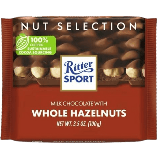 Ritter Sport Milk Chocolate with Whole Hazelnuts - ChocolateHunt