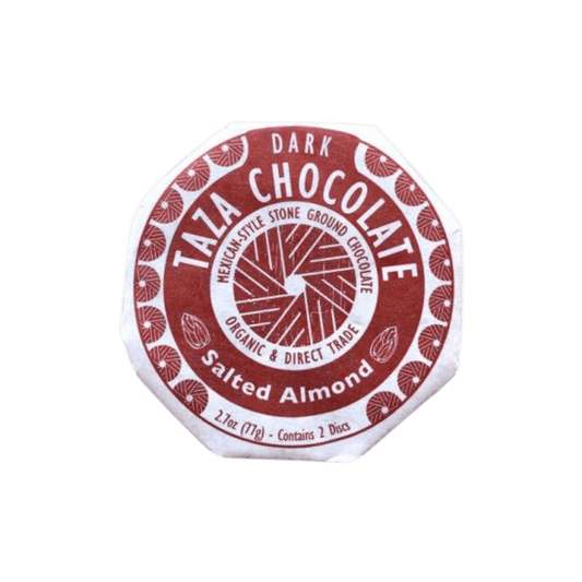 Taza Salted Almond Chocolate Disc - ChocolateHunt