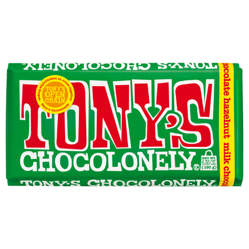 Tony's Chocolonely Hazelnut 32% Milk Chocolate Bar - ChocolateHunt