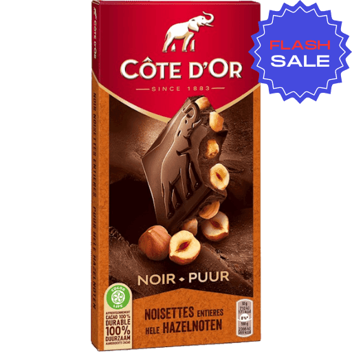 Côte d'Or Dark Chocolate with Whole Hazelnuts 6.35oz ChocolateHunt
