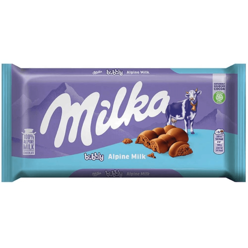 Milka Bubbly Alpine Milk Chocolate Bar – ChocolateHunt