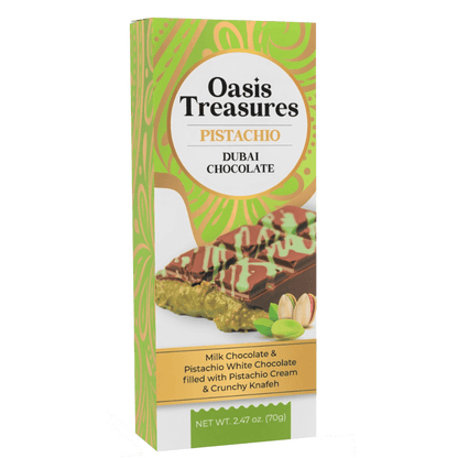 Oasis Treasures Pistachio Dubai Chocolate - ChocolateHunt