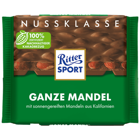 Ritter Sport Milk Chocolate with Whole Almonds - ChocolateHunt